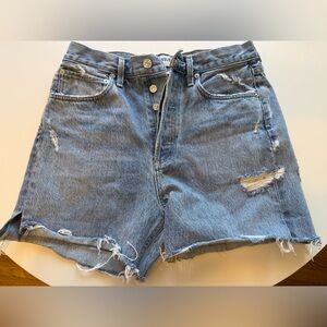 AGOLDE 90’s Denim Distressed Jean Shorts 26